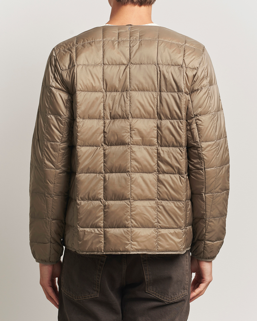 Homme | Manteaux Et Vestes | TAION | Crew Neck Button Down Jacket Khaki