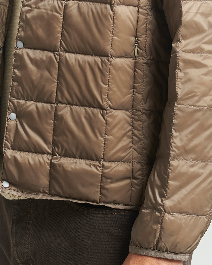 Homme | Manteaux Et Vestes | TAION | Crew Neck Button Down Jacket Khaki