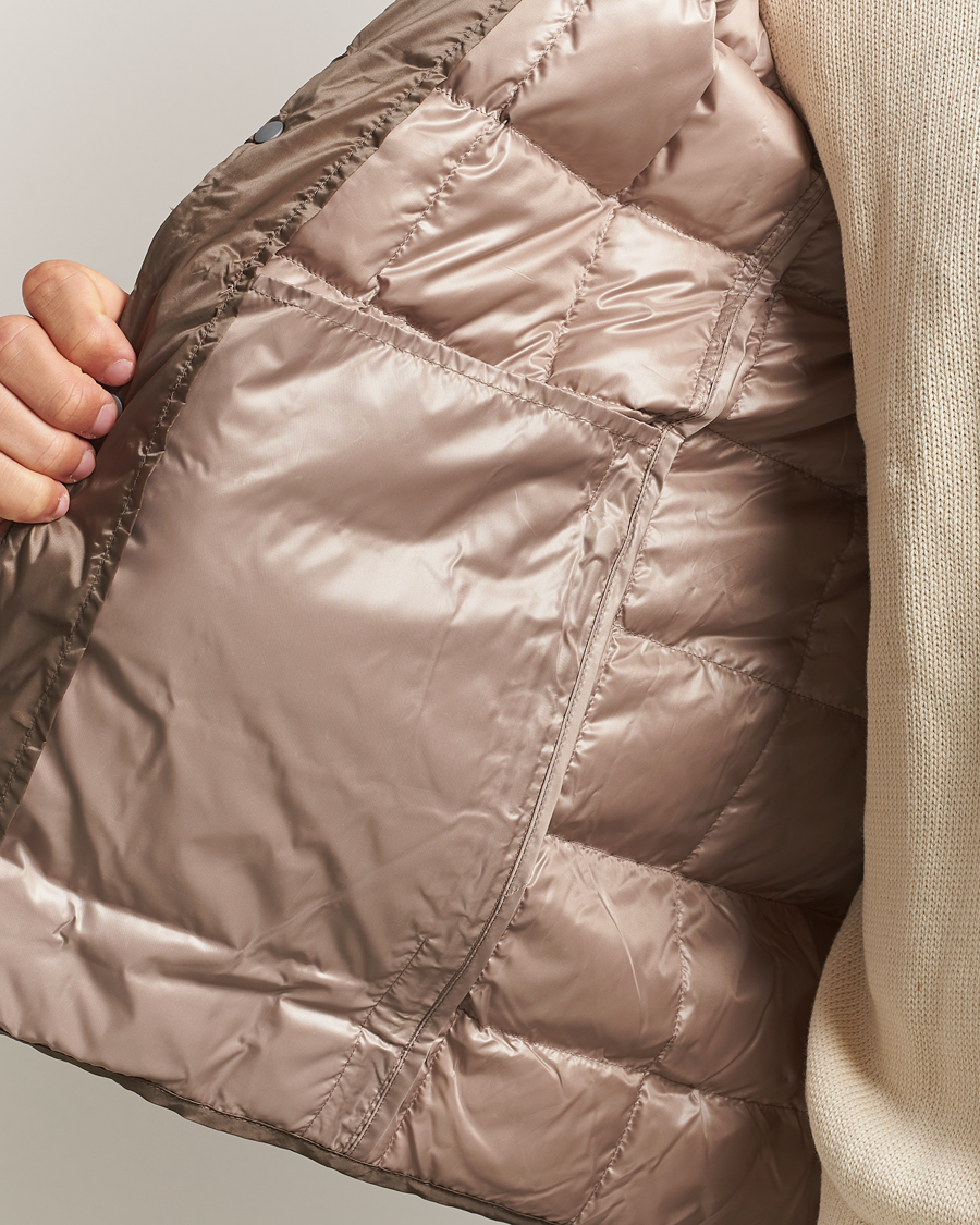 Homme | Manteaux Et Vestes | TAION | Crew Neck Button Down Jacket Khaki