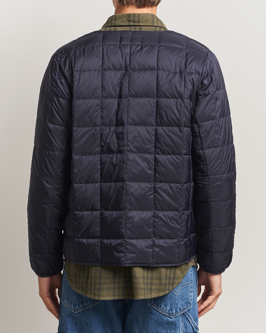 Homme | Manteaux Et Vestes | TAION | Crew Neck Button Down Jacket Navy