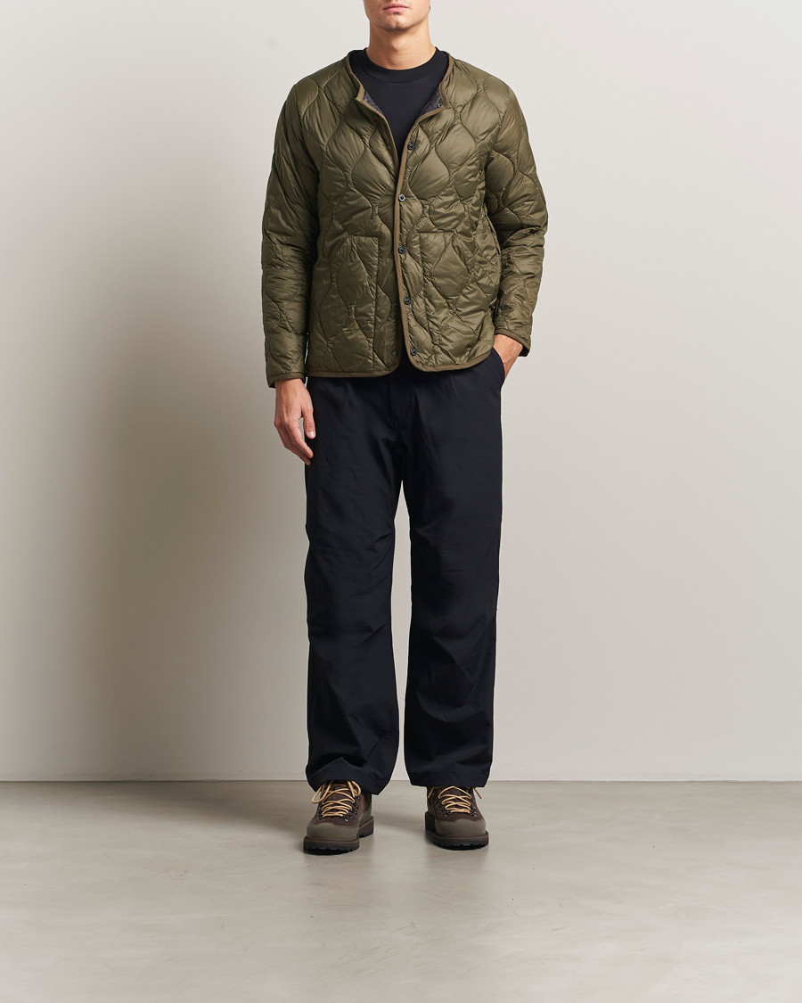 Homme | Manteaux Et Vestes | TAION | Military Crew Neck Down Jacket Dark Olive