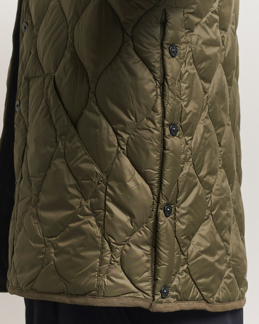 Homme | Manteaux Et Vestes | TAION | Military Crew Neck Down Jacket Dark Olive