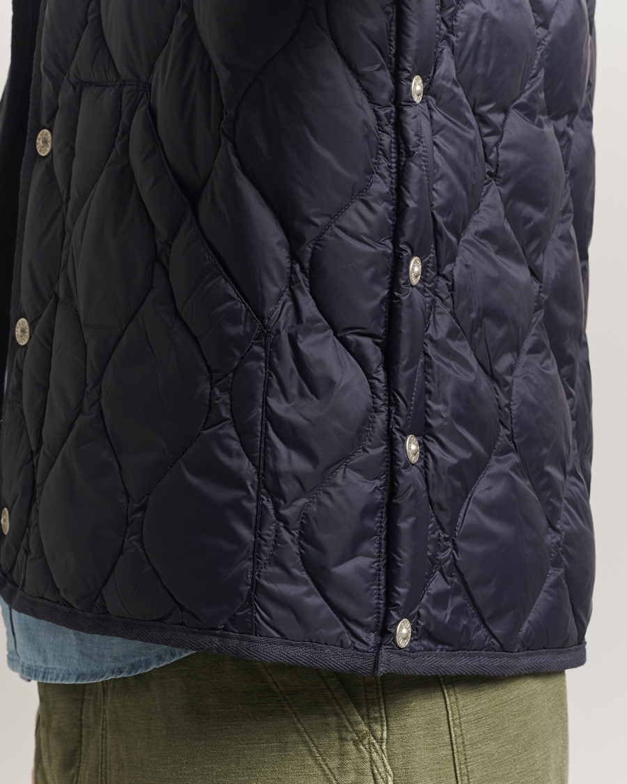 Homme | Manteaux Et Vestes | TAION | Military Crew Neck Down Jacket Navy