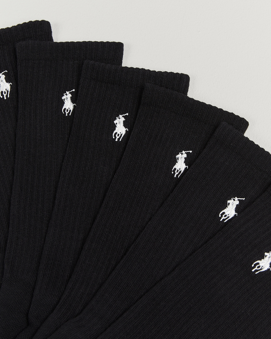 Homme | Sous-Vêtements Et Chaussettes | Polo Ralph Lauren | 6-Pack Cotton Crew Socks Black