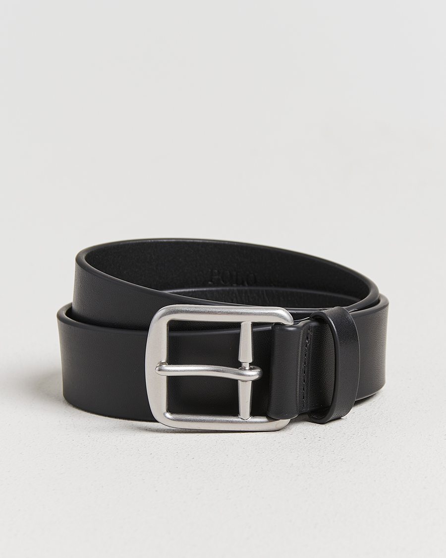 Homme | Ceintures | Polo Ralph Lauren | Signature Pony Leather Belt Black
