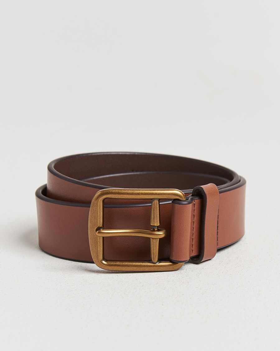 Homme | Ceintures | Polo Ralph Lauren | Signature Pony Leather Belt Saddle