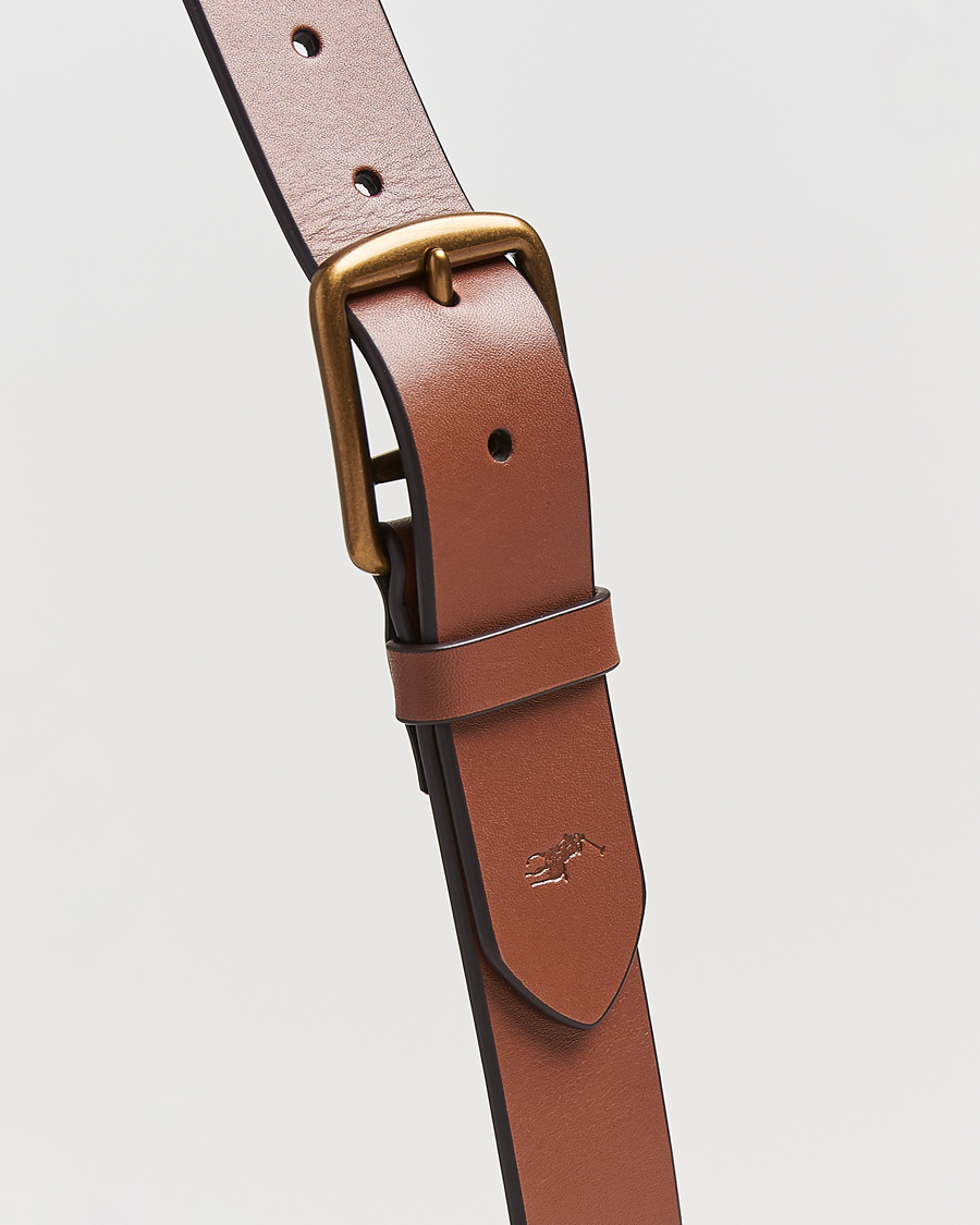 Homme | Ceintures | Polo Ralph Lauren | Signature Pony Leather Belt Saddle