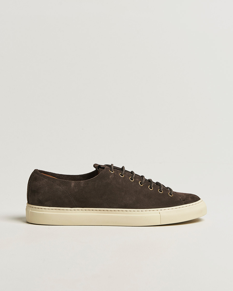 Homme | Baskets | Buttero | Tanino Suede Sneaker Dark Brown