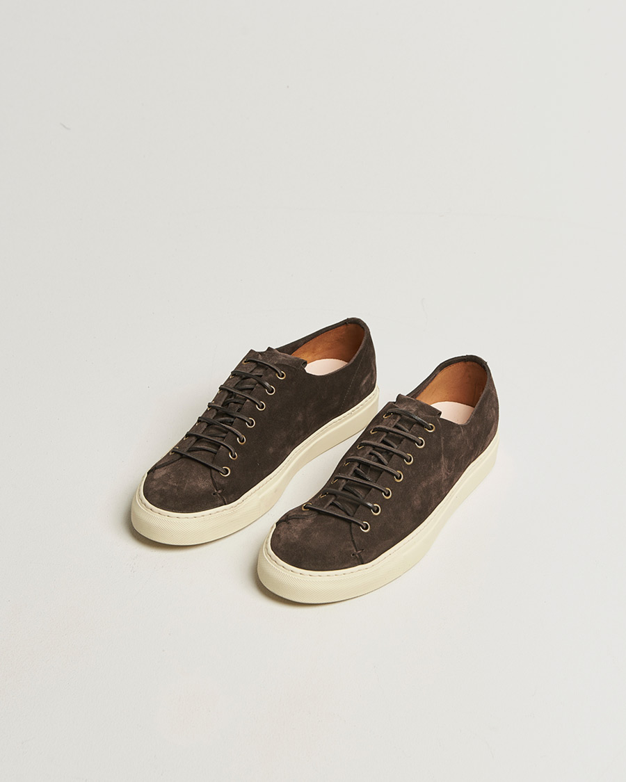 Homme | Baskets | Buttero | Tanino Suede Sneaker Dark Brown