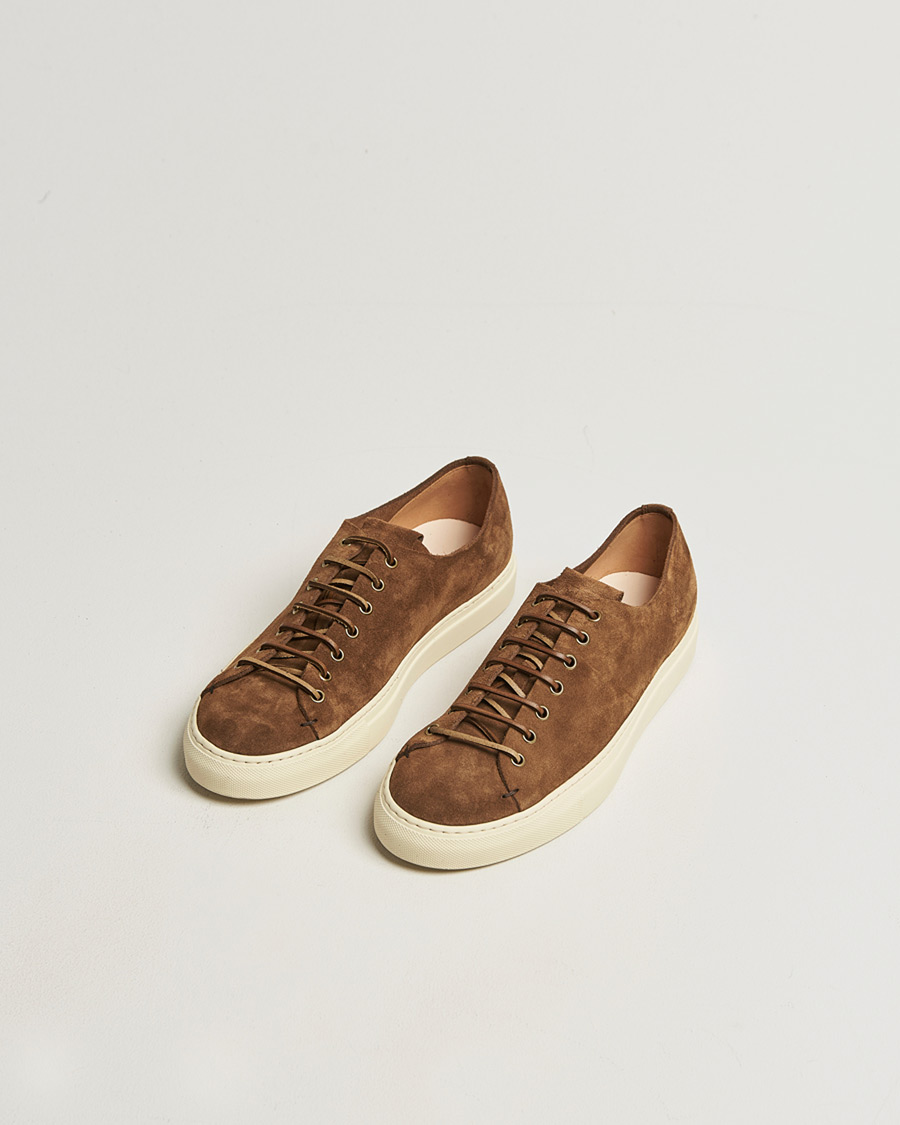 Homme | Baskets | Buttero | Tanino Suede Sneaker Dark Brown