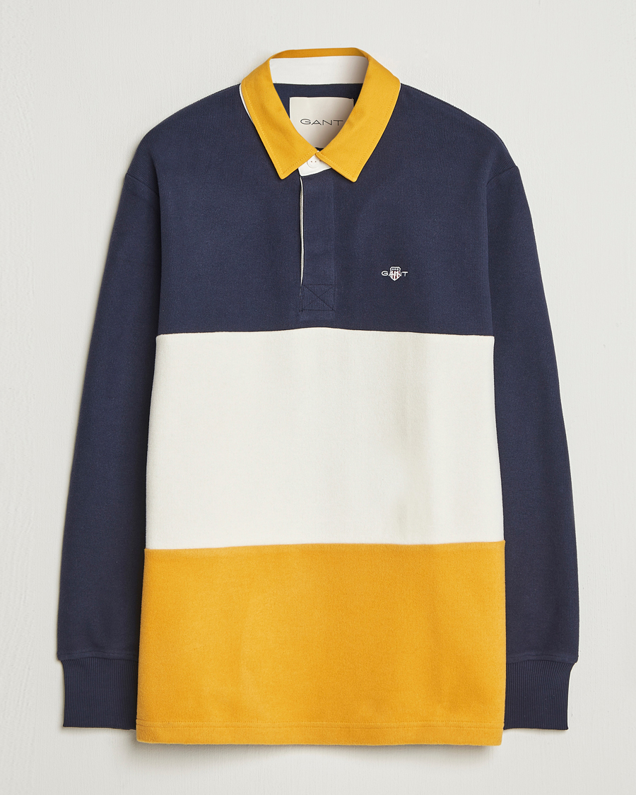 Homme | Pulls Et Tricots | Gant | Blocked Heavy Rugger Evening Blue Multi