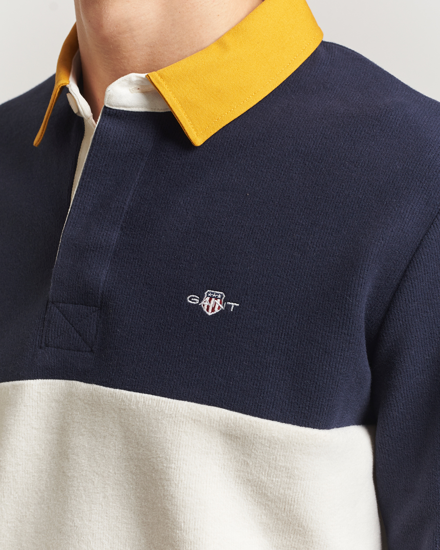 Homme | Pulls Et Tricots | GANT | Blocked Heavy Rugger Evening Blue Multi