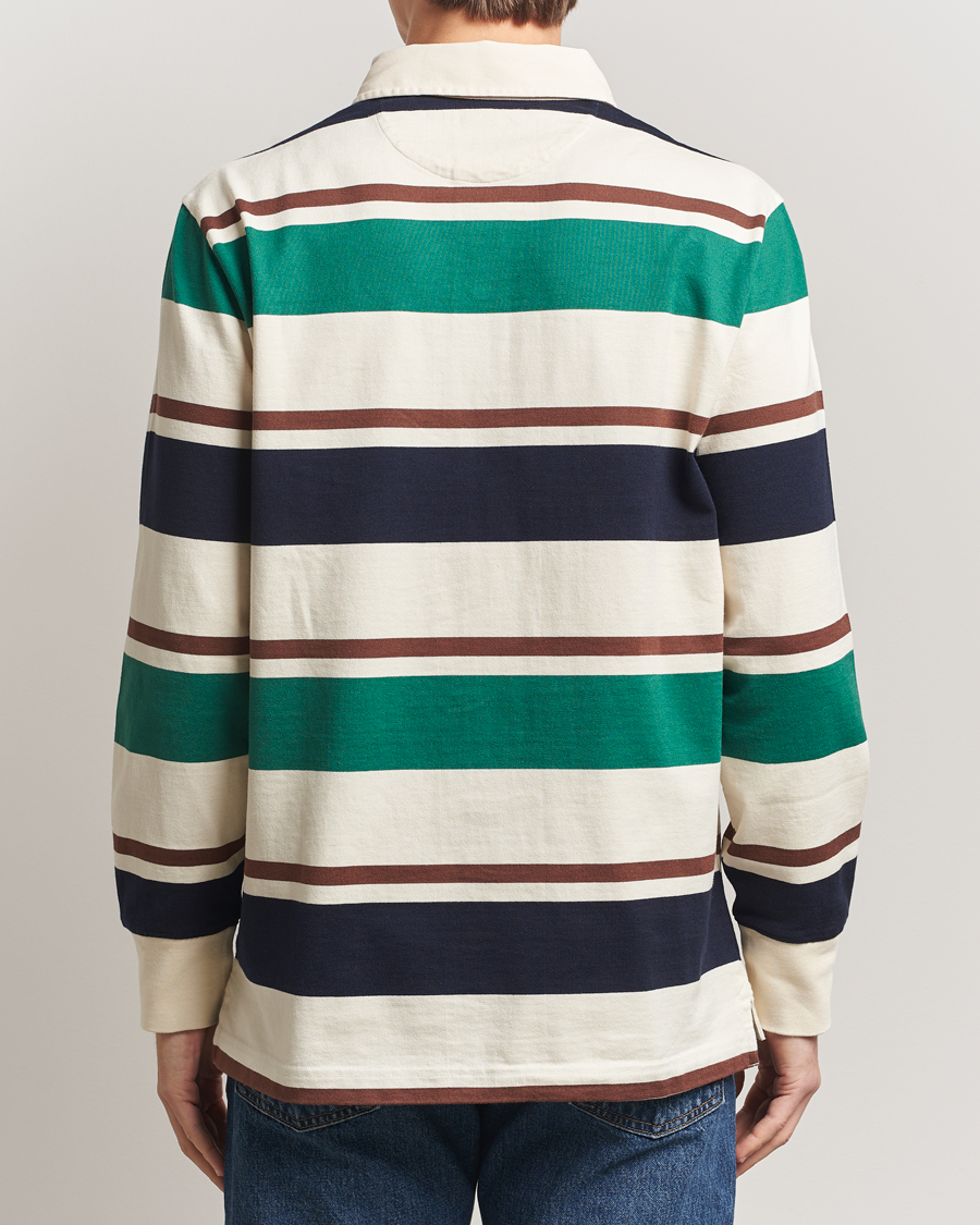 Homme | Pulls Et Tricots | GANT | Striped Heavy Rugger Cream Multi