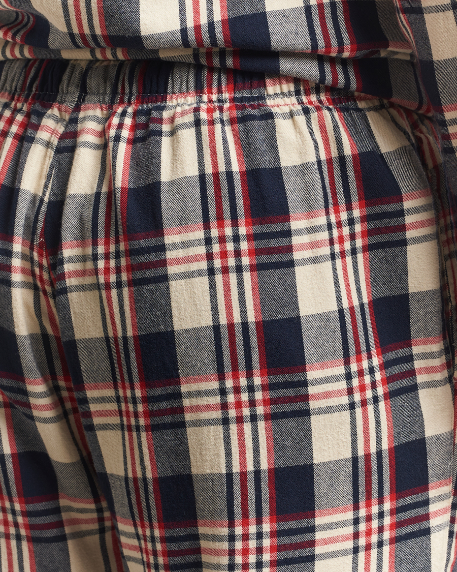 Homme | Peignoirs Et Pyjamas | GANT | Flannel Checked Pyjama Set Ruby Red