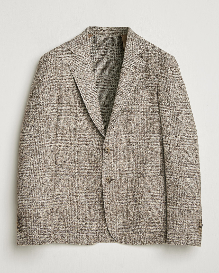 Homme | Blazers | GANT | Wool Checked Blazer Seed Melange