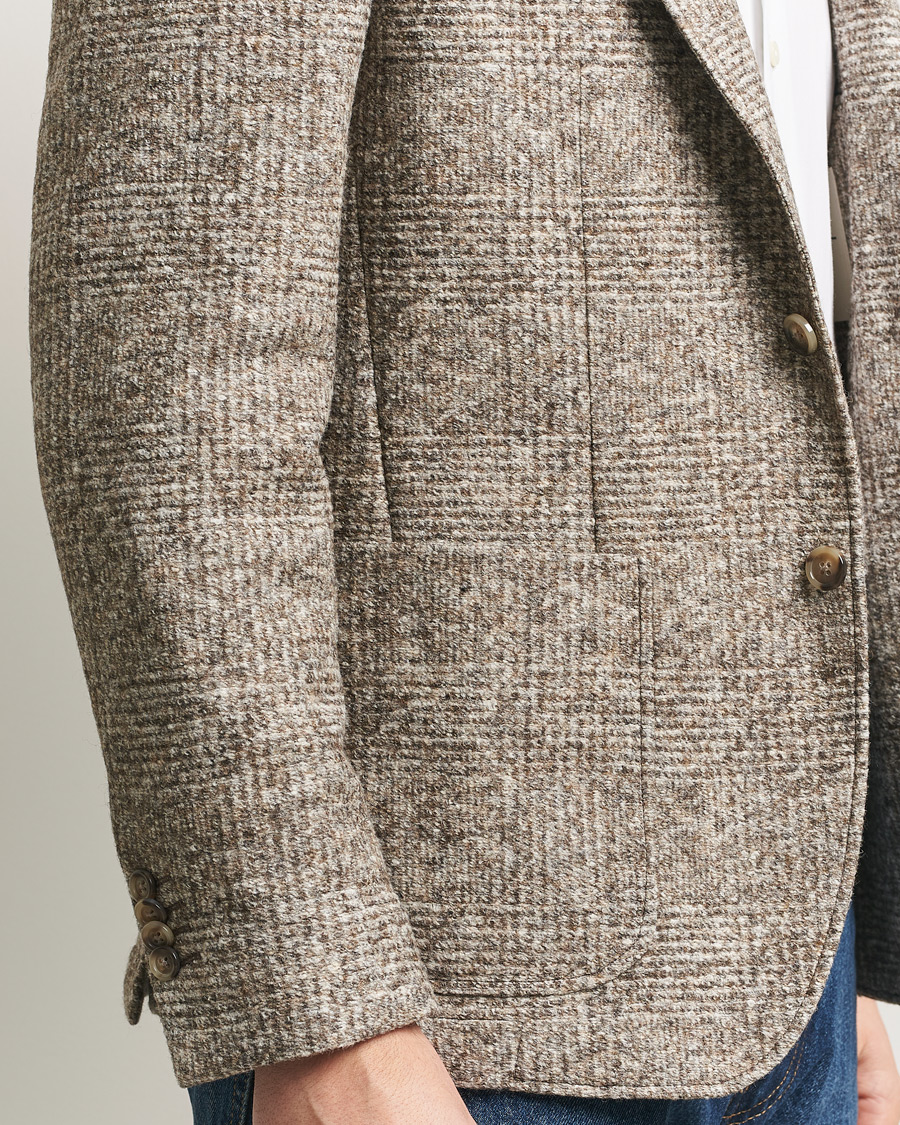 Homme | Blazers | GANT | Wool Checked Blazer Seed Melange