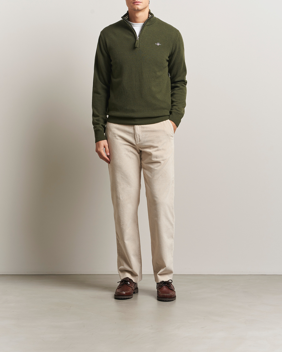Homme | Pantalons | GANT | Straight Fit Corduroy Trousers Putty