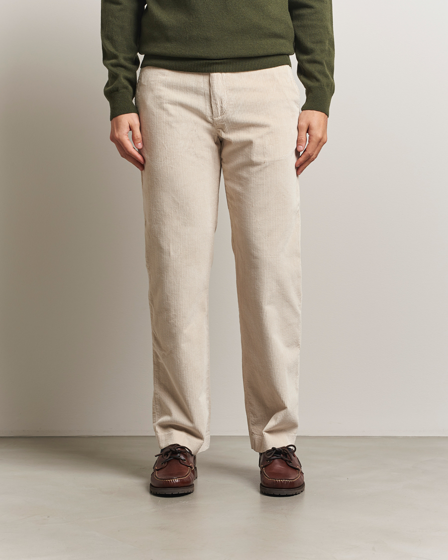 Homme | Pantalons | Gant | Straight Fit Corduroy Trousers Putty