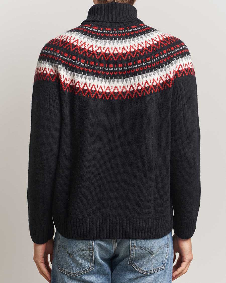 Homme | Pulls Et Tricots | Gant | Fairisle Knitted Turtleneck Black