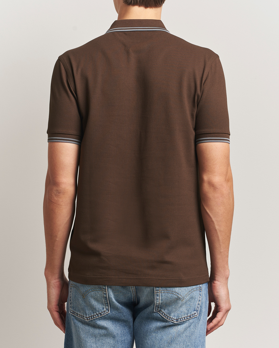 Homme | Polos | Fred Perry | Twin Tipped Shirt Burnt Tobacco