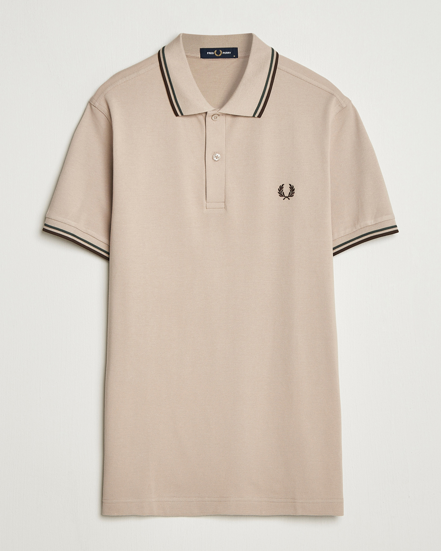 Homme | Polos | Fred Perry | Twin Tipped Shirt Warm Oat
