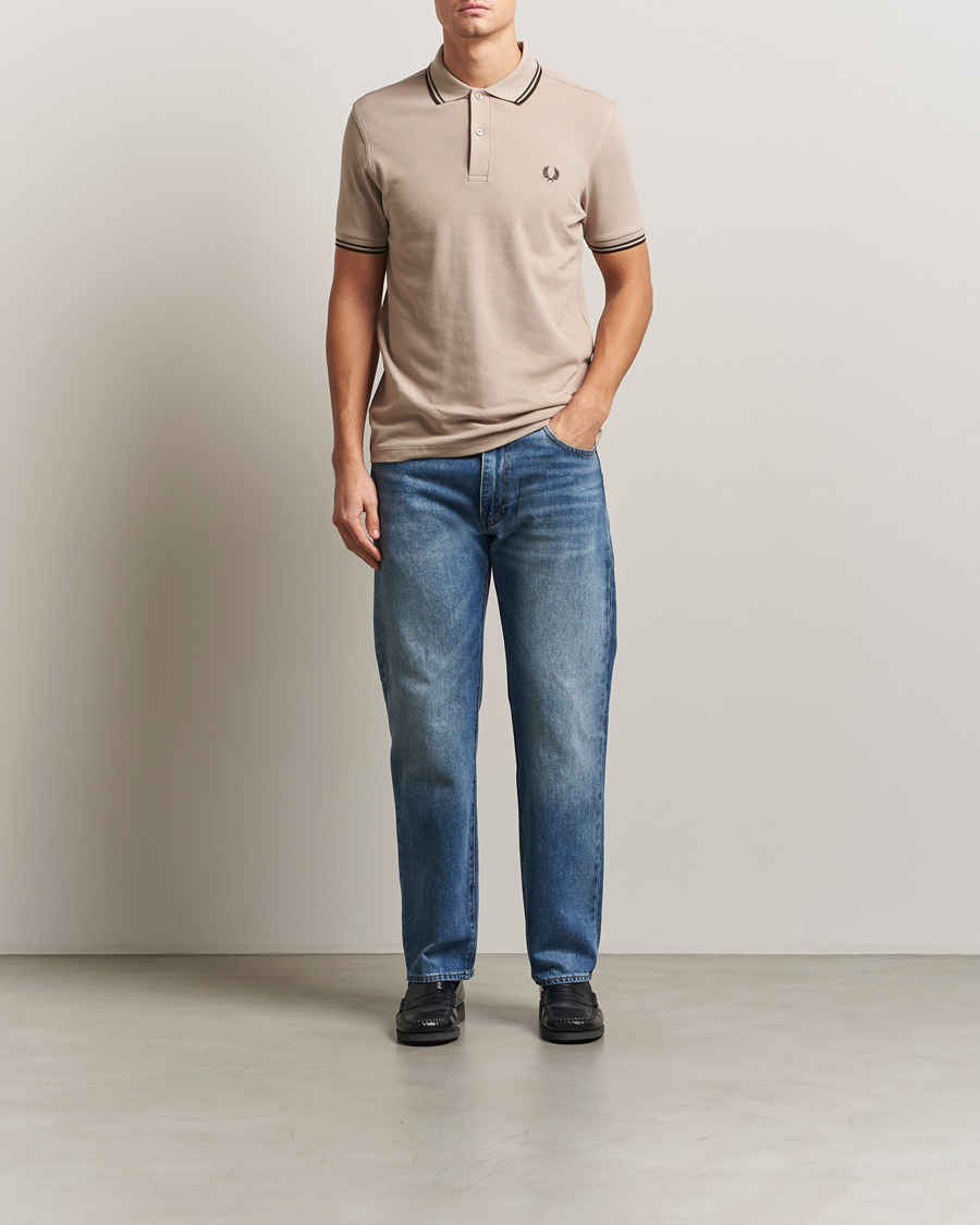 Homme | Polos | Fred Perry | Twin Tipped Shirt Warm Oat