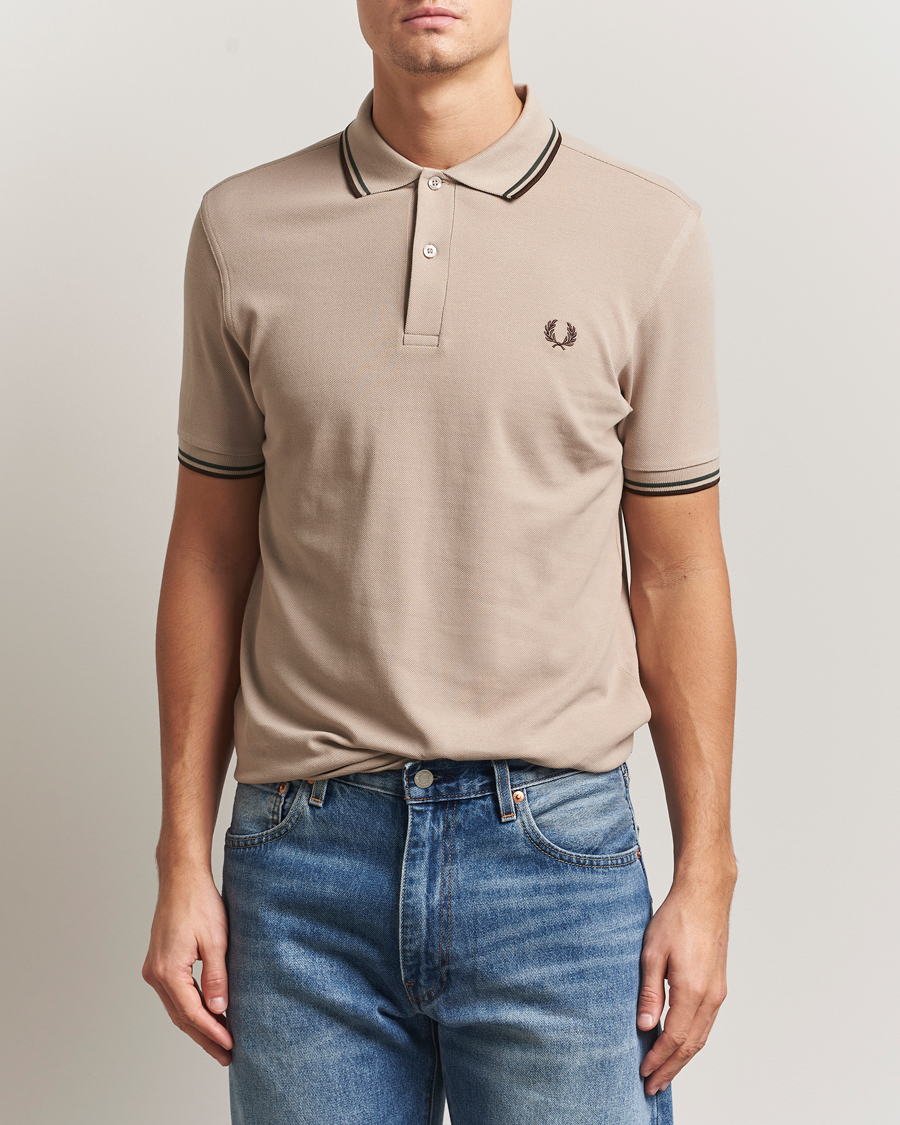 Homme | Polos | Fred Perry | Twin Tipped Shirt Warm Oat
