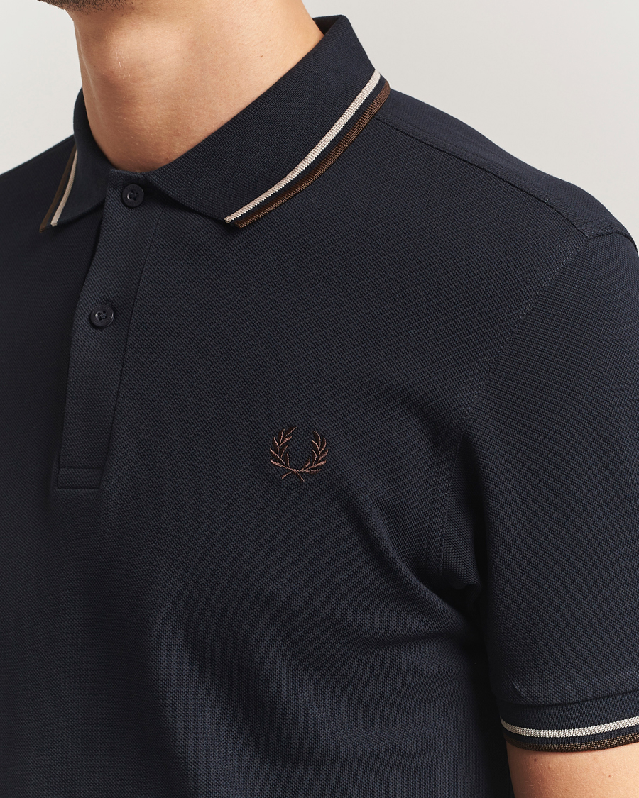 Homme | Polos | Fred Perry | Twin Tipped Shirt Navy