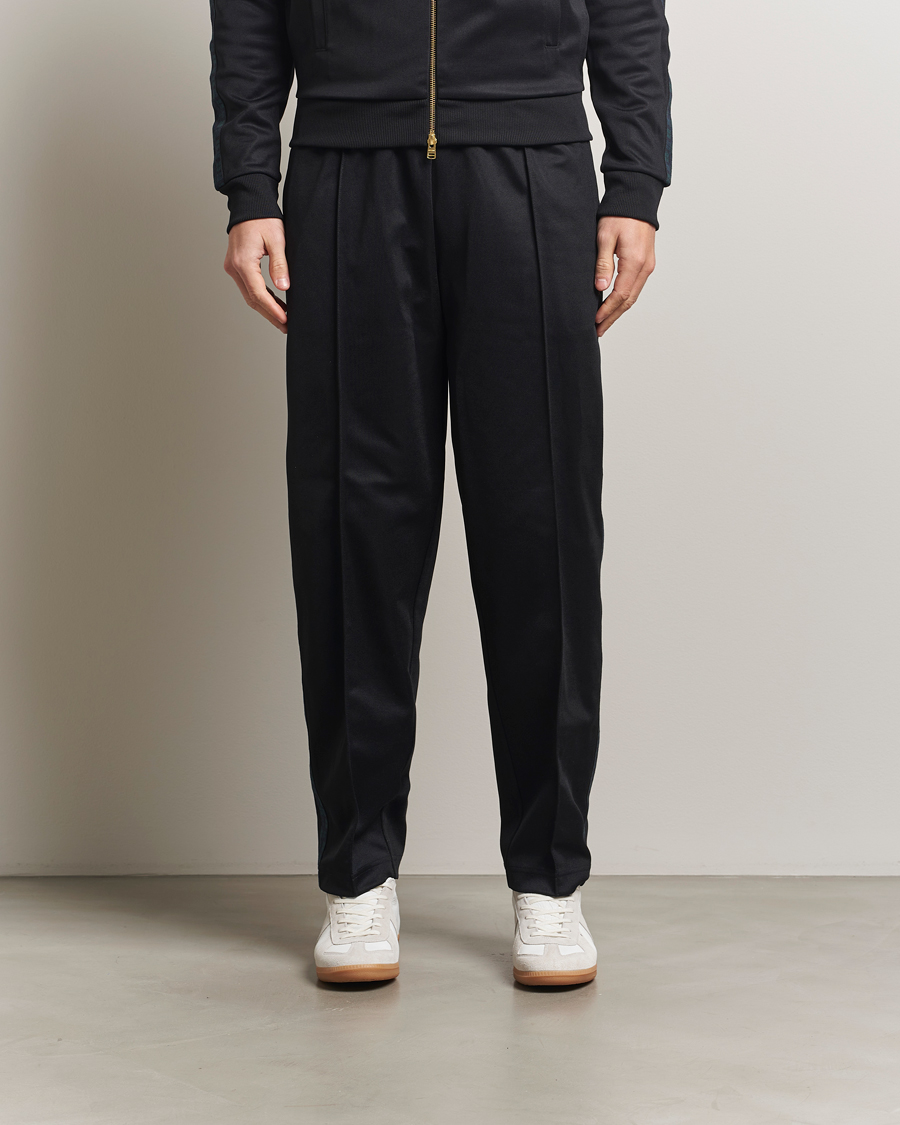 Homme | Pantalons | Fred Perry | Blackwatch Tartan Taped Track Pants Black