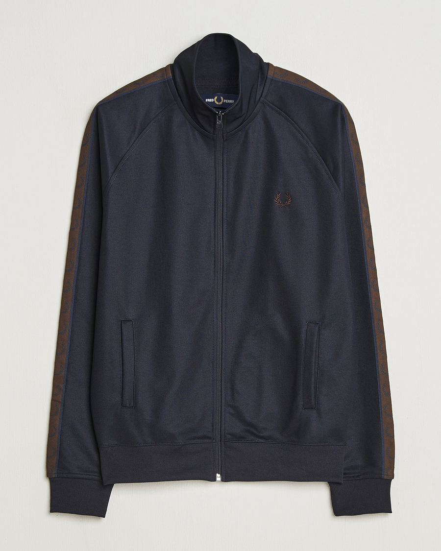 Homme | Pulls Et Tricots | Fred Perry | Taped Track Jacket Navy