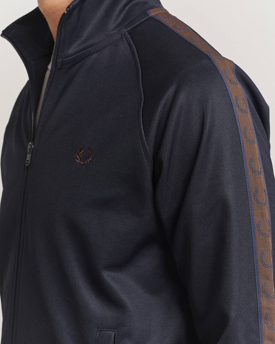 Homme | Pulls Et Tricots | Fred Perry | Taped Track Jacket Navy