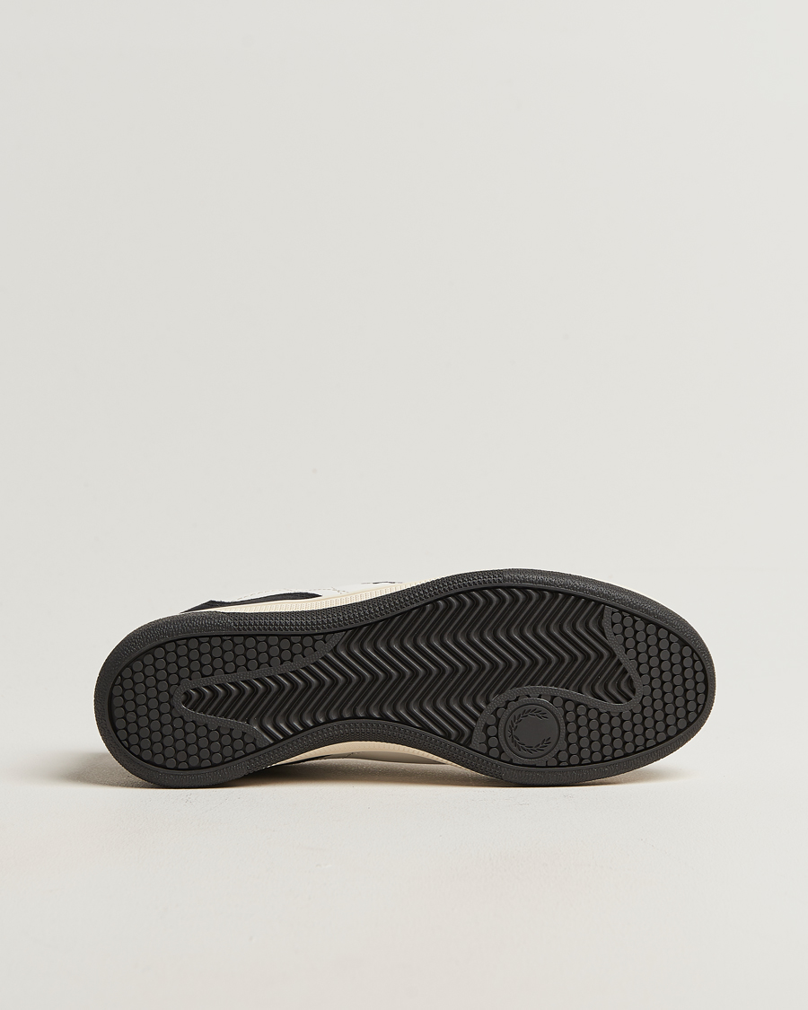 Homme | Baskets | Fred Perry | B11 Leather/Suede Sneaker Snow White/Navy