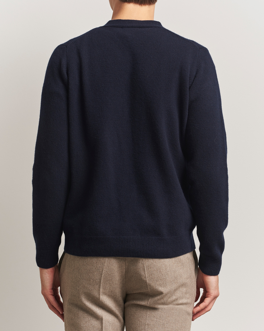 Homme | Pulls Et Tricots | Oscar Jacobson | Eduardo Wool Cardigan Navy
