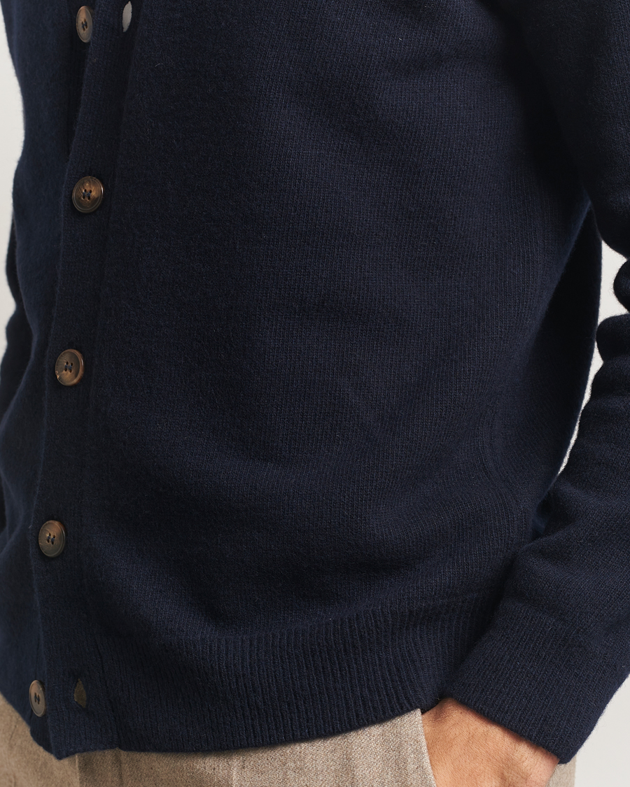 Homme | Pulls Et Tricots | Oscar Jacobson | Eduardo Wool Cardigan Navy