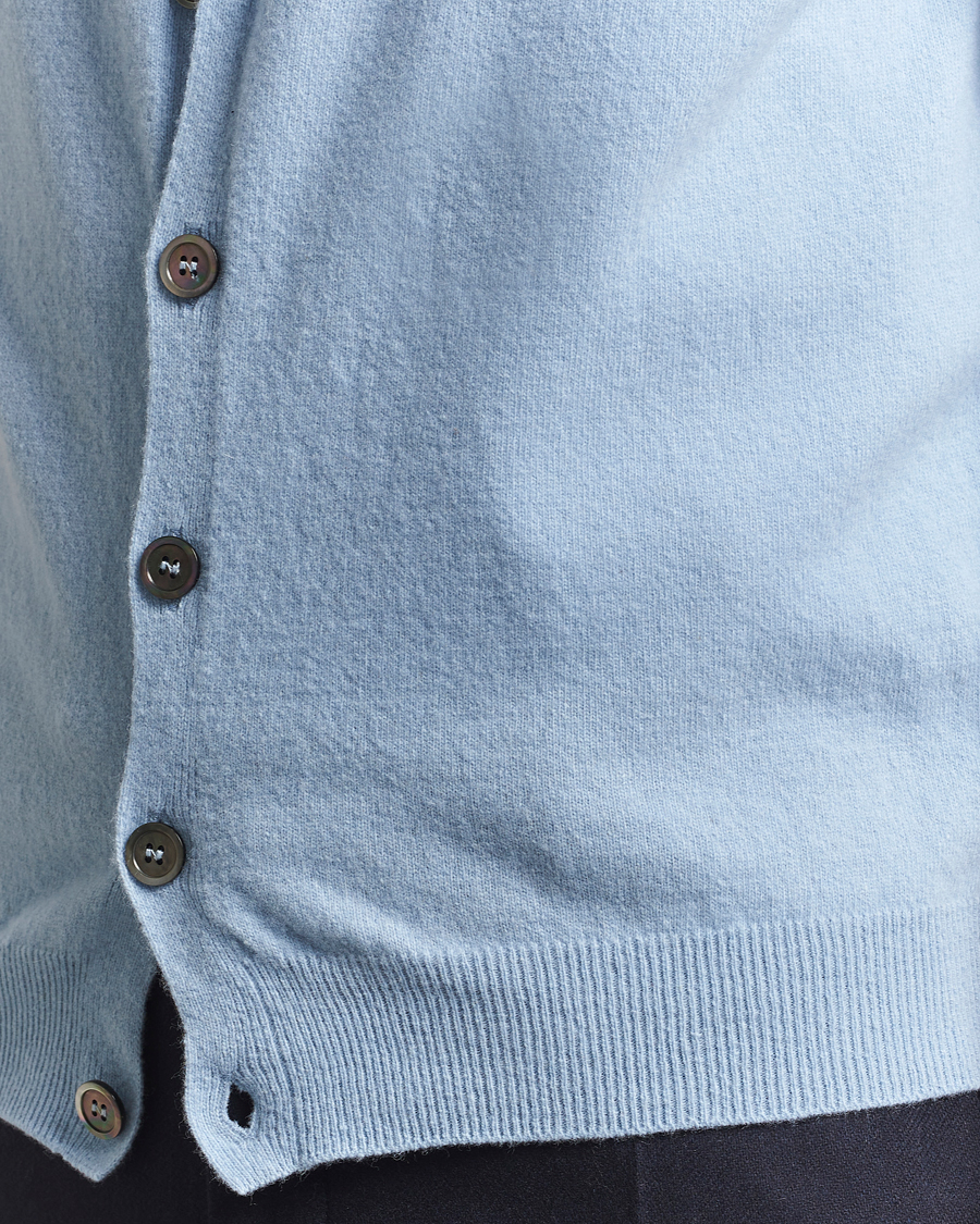 Homme | Pulls Et Tricots | Oscar Jacobson | Guiseppe Buttoned Vest Light Blue