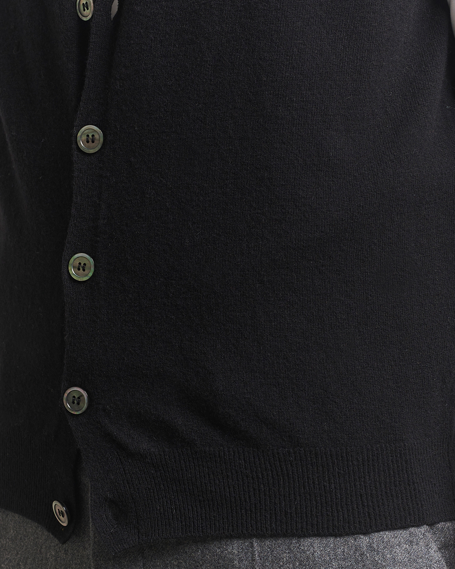 Homme | Pulls Et Tricots | Oscar Jacobson | Guiseppe Buttoned Vest Black