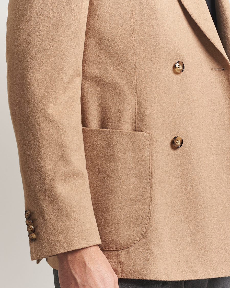 Homme | Blazers | Oscar Jacobson | Farris Baby Camel Loro Piana Blazer Beige