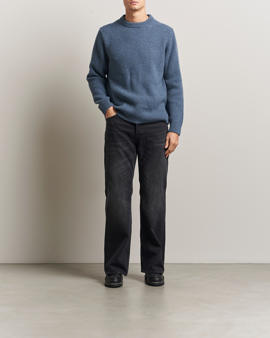 Homme | Jeans | Nudie Jeans | Flare Glenn Jeans Black Storm