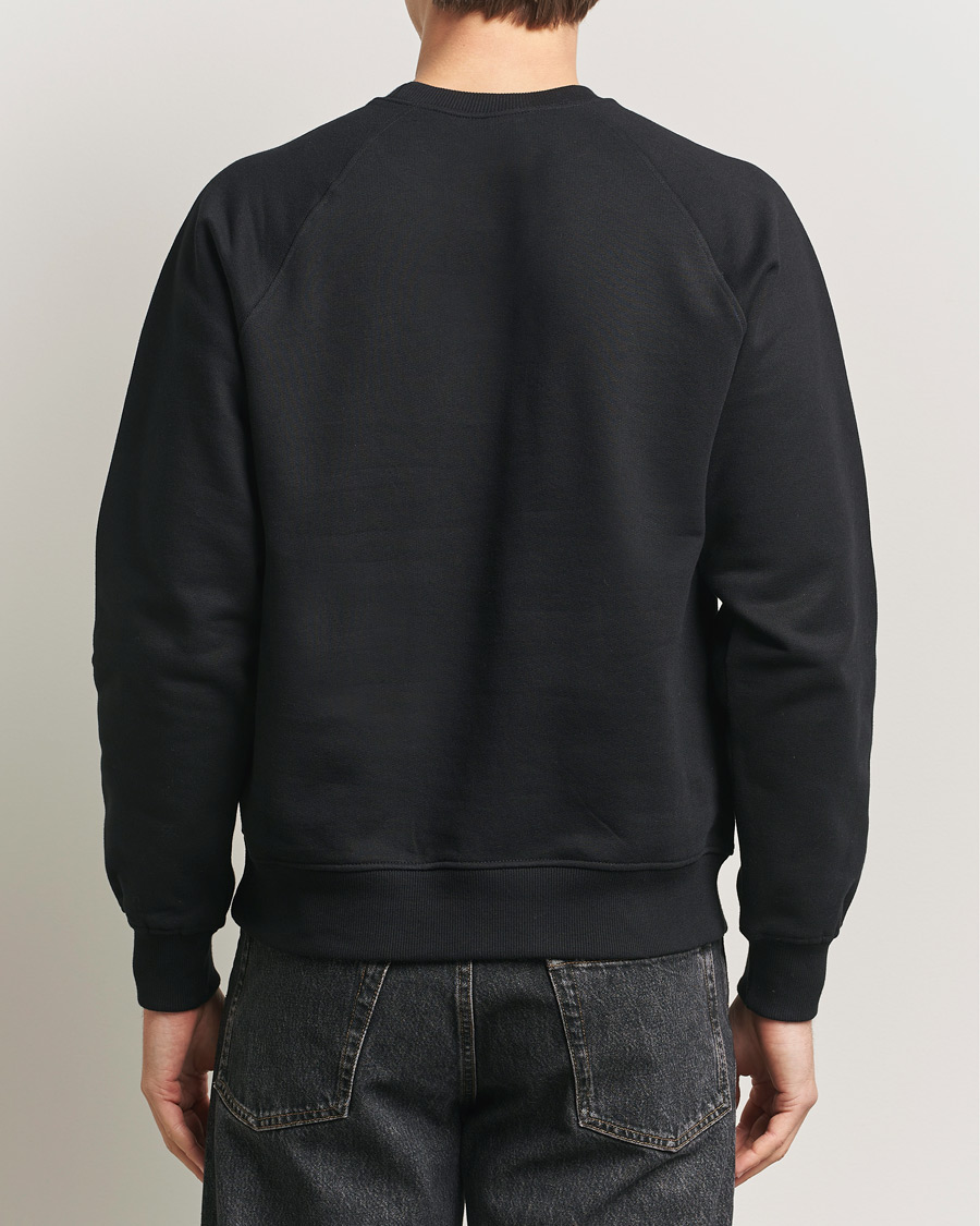 Homme | Pulls Et Tricots | Nudie Jeans | Palle Logo Crew Neck Sweatshirt Black