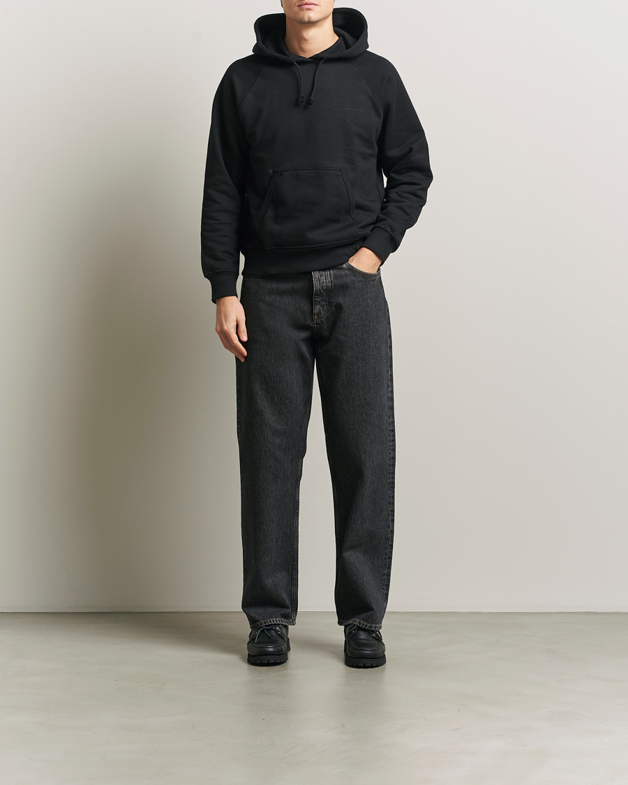 Homme | Pulls Et Tricots | Nudie Jeans | Gunde Logo Hoodie Black