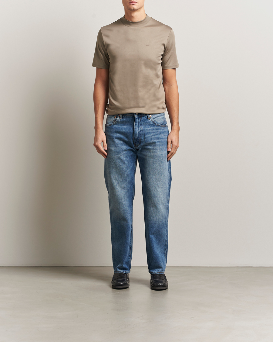 Homme | T-shirts | J.Lindeberg | Ace Mock Neck T-Shirt Brindle