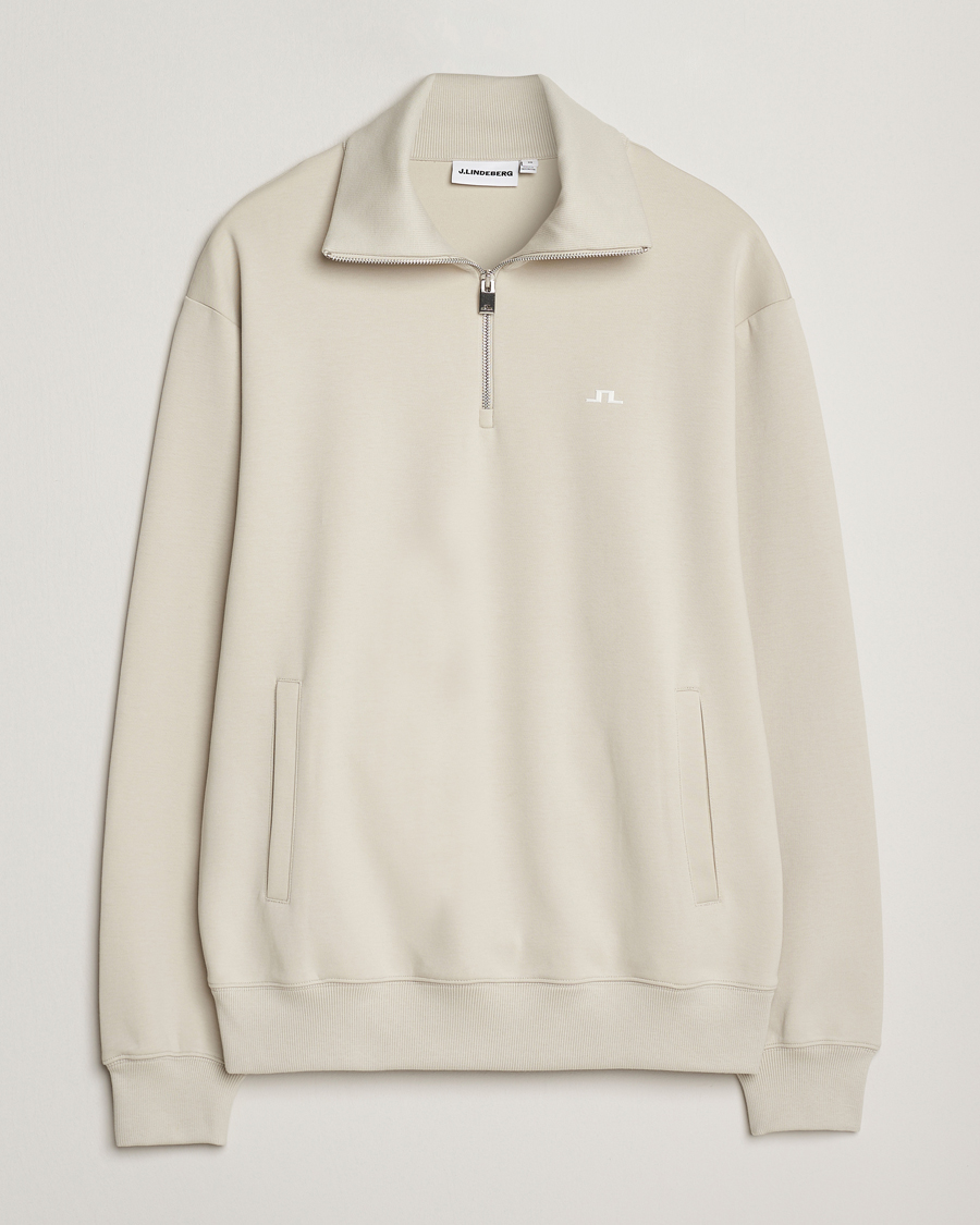 Homme | Pulls Et Tricots | J.Lindeberg | Callan Jersey Half Zip Moonbeam