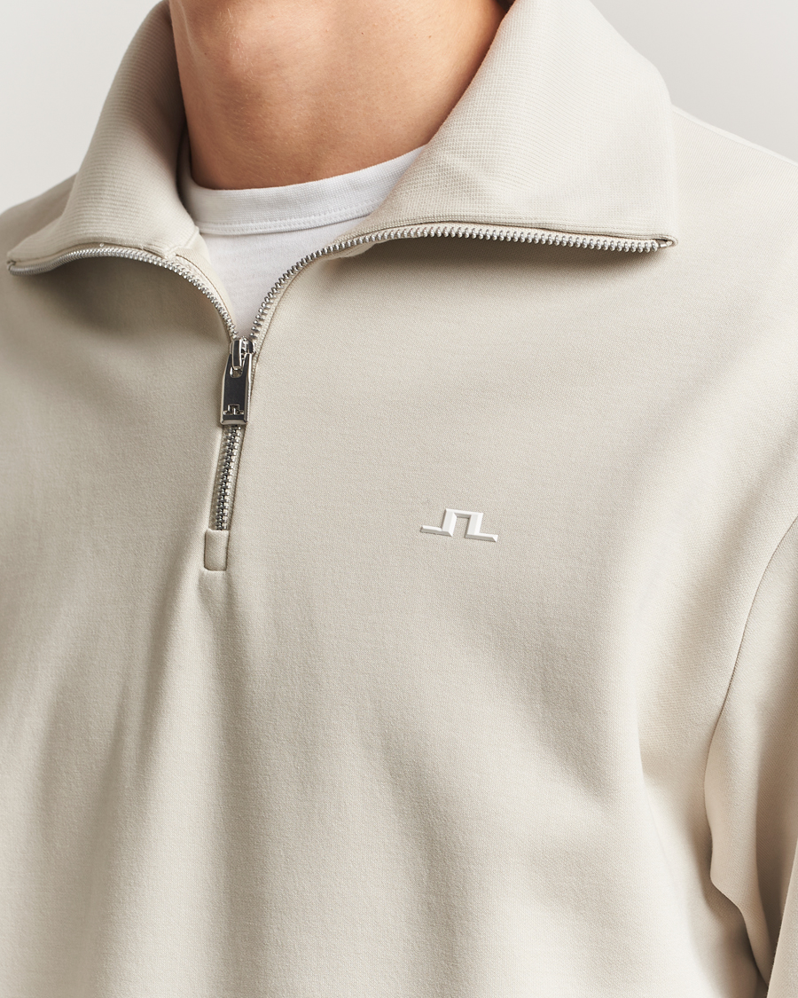 Homme | Pulls Et Tricots | J.Lindeberg | Callan Jersey Half Zip Moonbeam