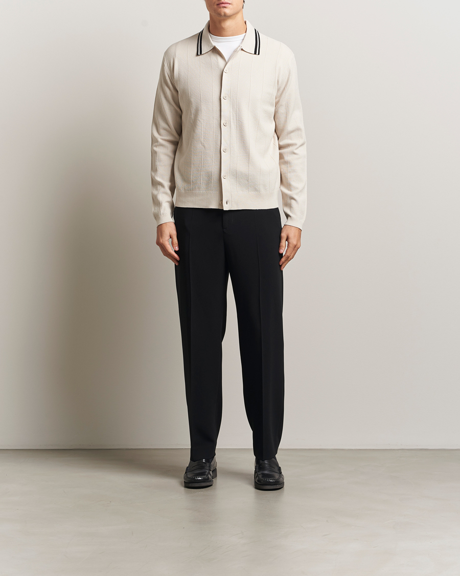 Homme | Pulls Et Tricots | J.Lindeberg | Willem Structured Cardigan Moonbeam