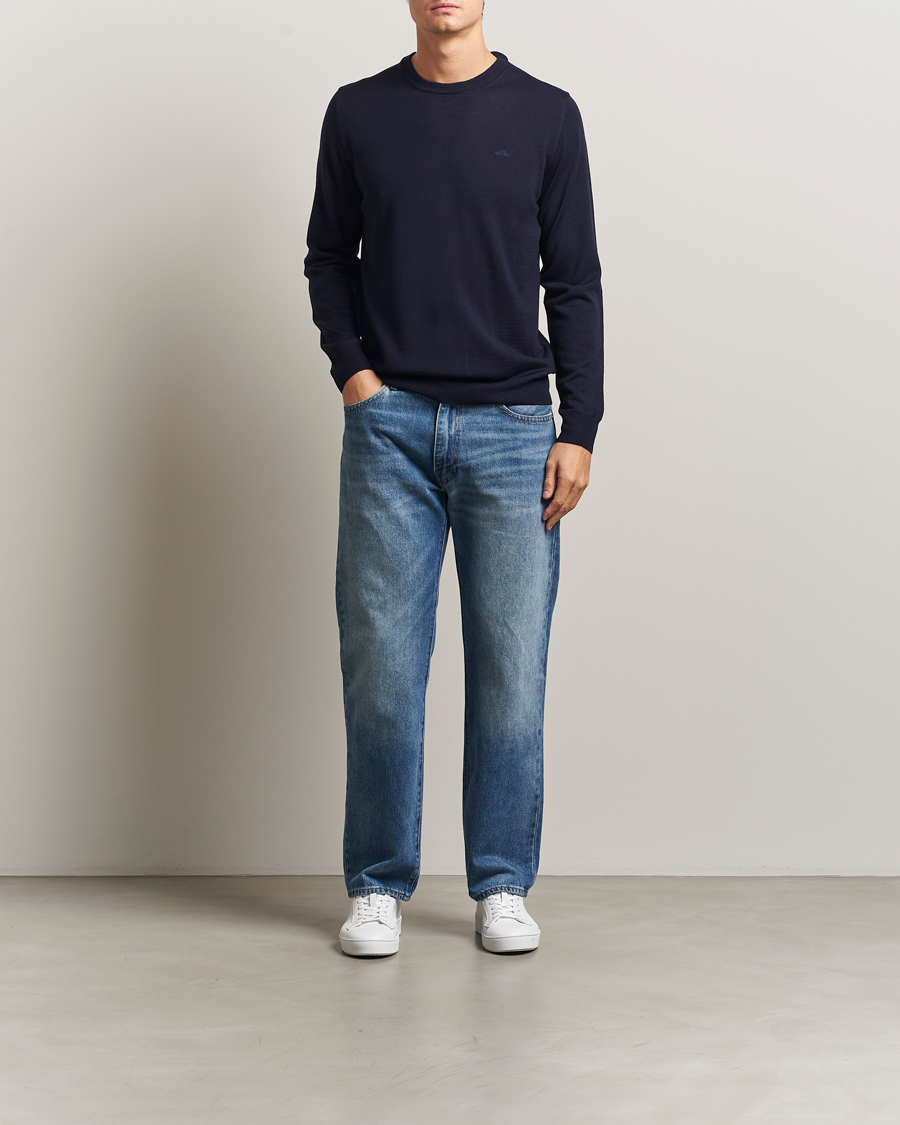 Homme | Pulls Et Tricots | J.Lindeberg | Keane Merino Crew Neck Navy