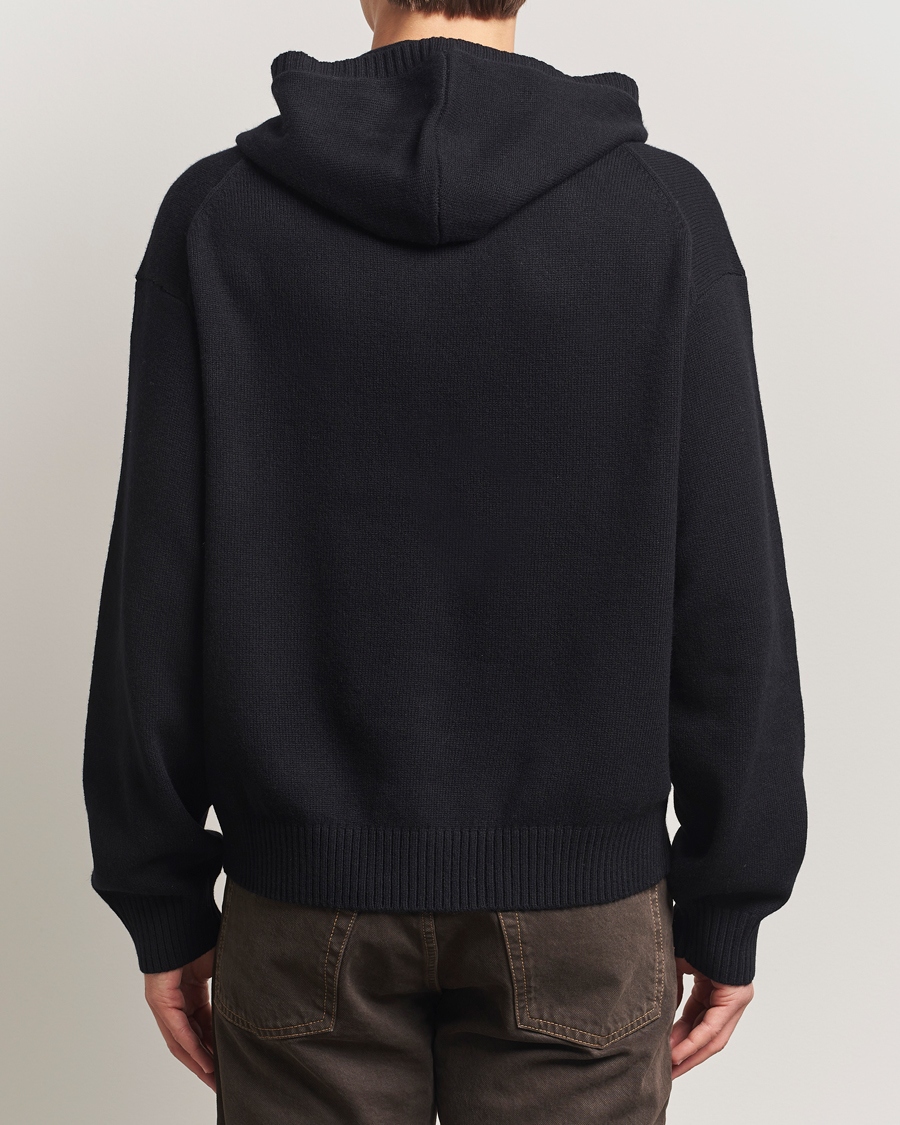 Homme | Pulls Et Tricots | J.Lindeberg | Edward Wool Knitted Hoodie Black