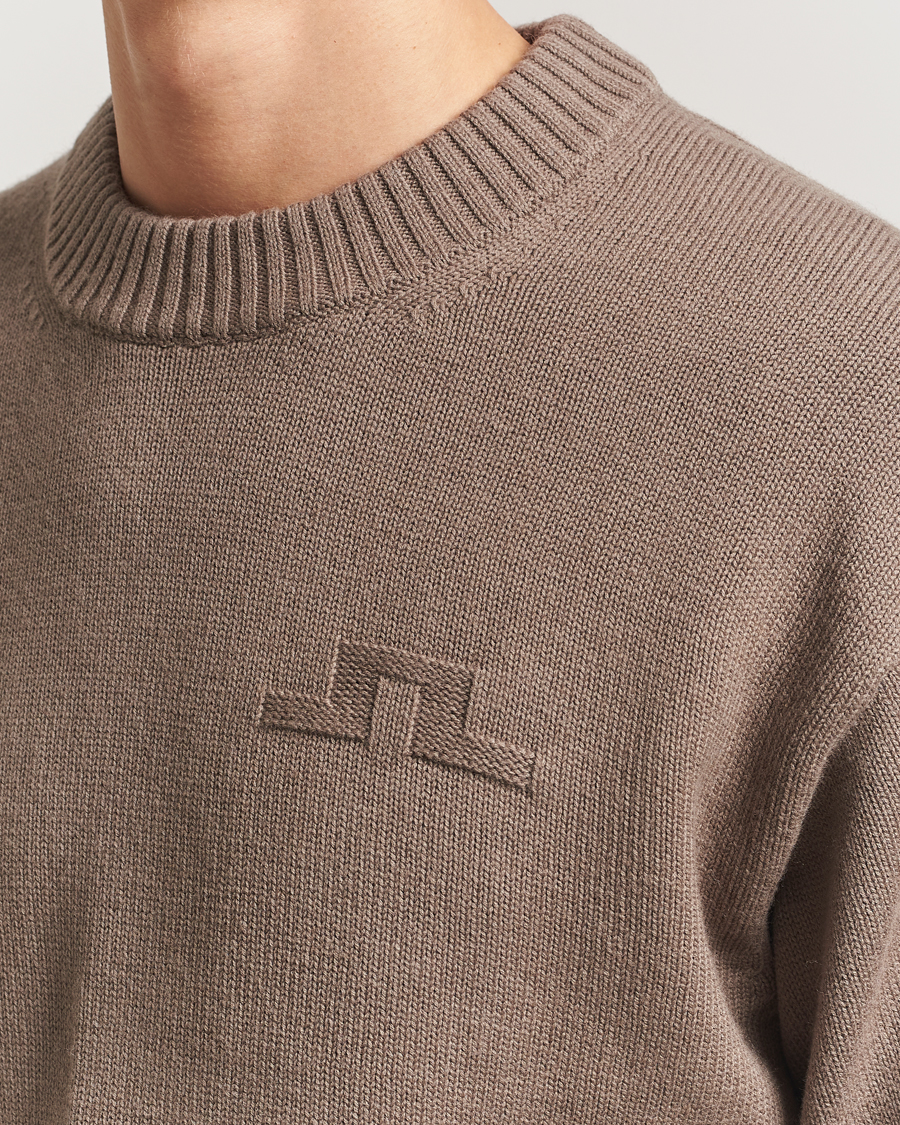 Homme | Pulls Et Tricots | J.Lindeberg | Eddy Wool/Cotton Knitted Sweater Brindle