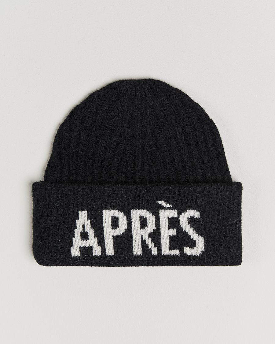 Homme | Bonnets | J.Lindeberg | Arther Graphic Beanie Black