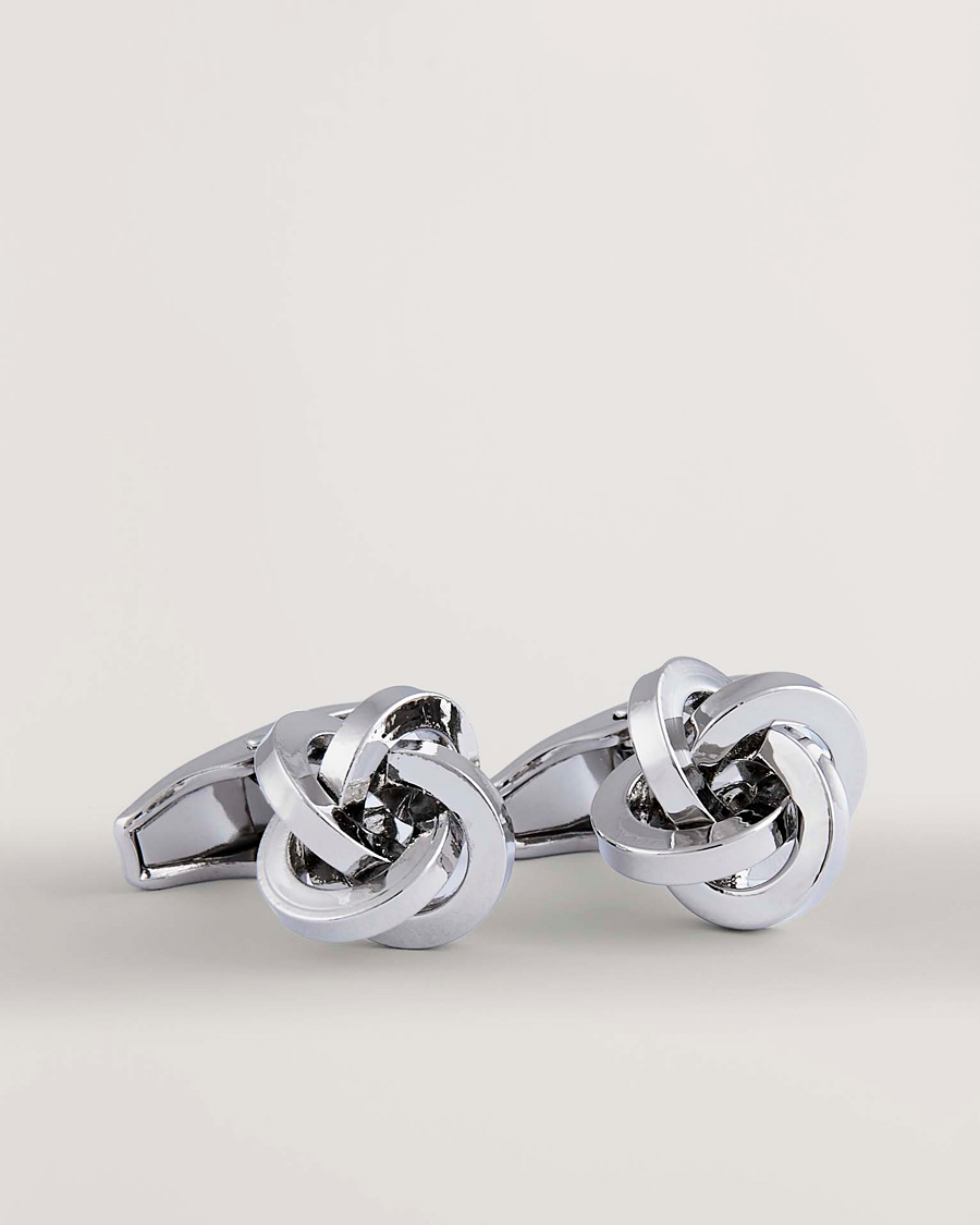 Homme | Boutons De Manchette | Amanda Christensen | Knot Cufflink Silver