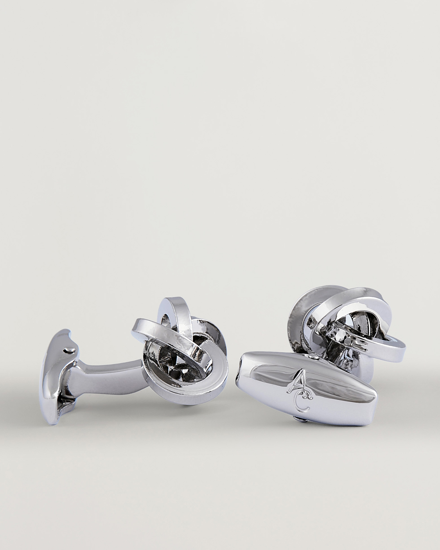 Homme | Boutons De Manchette | Amanda Christensen | Knot Cufflink Silver